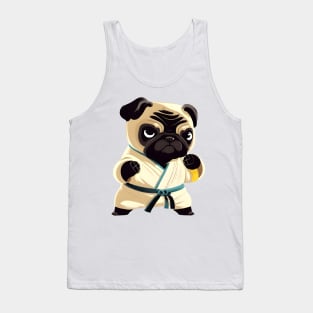 Pug dog knows karate Tank Top